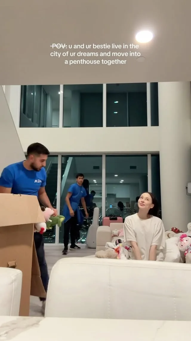 Moving into penthouse